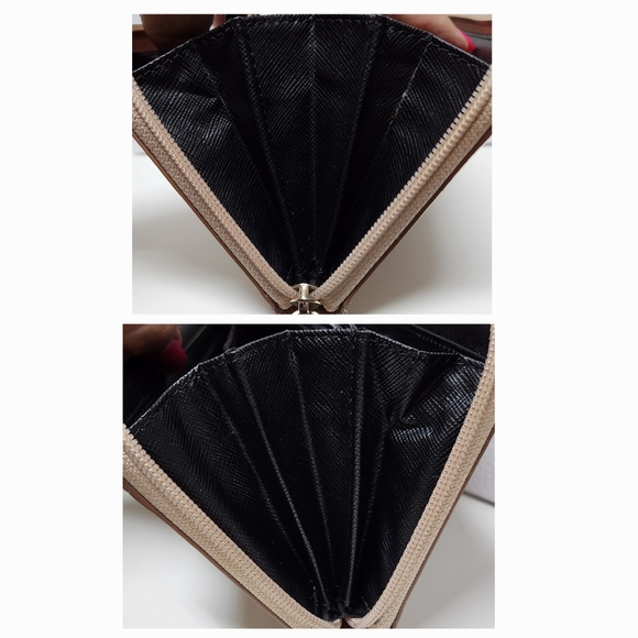 KATE SPADE Mavis Street Neda Continental Rose Gold Sparkle Leather Zip Wallet - Picture 8 of 16